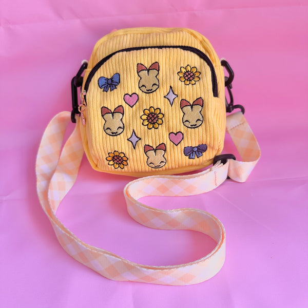 Yellow Rabbit Corduroy Bag