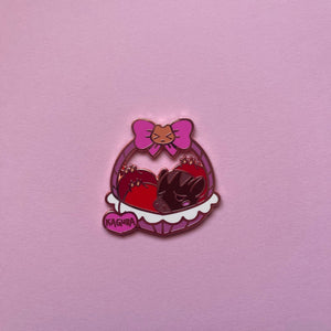 Pomegranate Boar Fruit Basket Enamel Pin