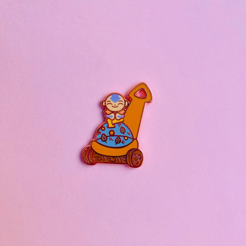 Vintage Aang Air Scooter Popper Pin