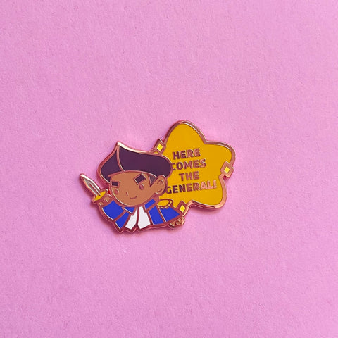 Hamilton Here Comes the General! Lyric Pin