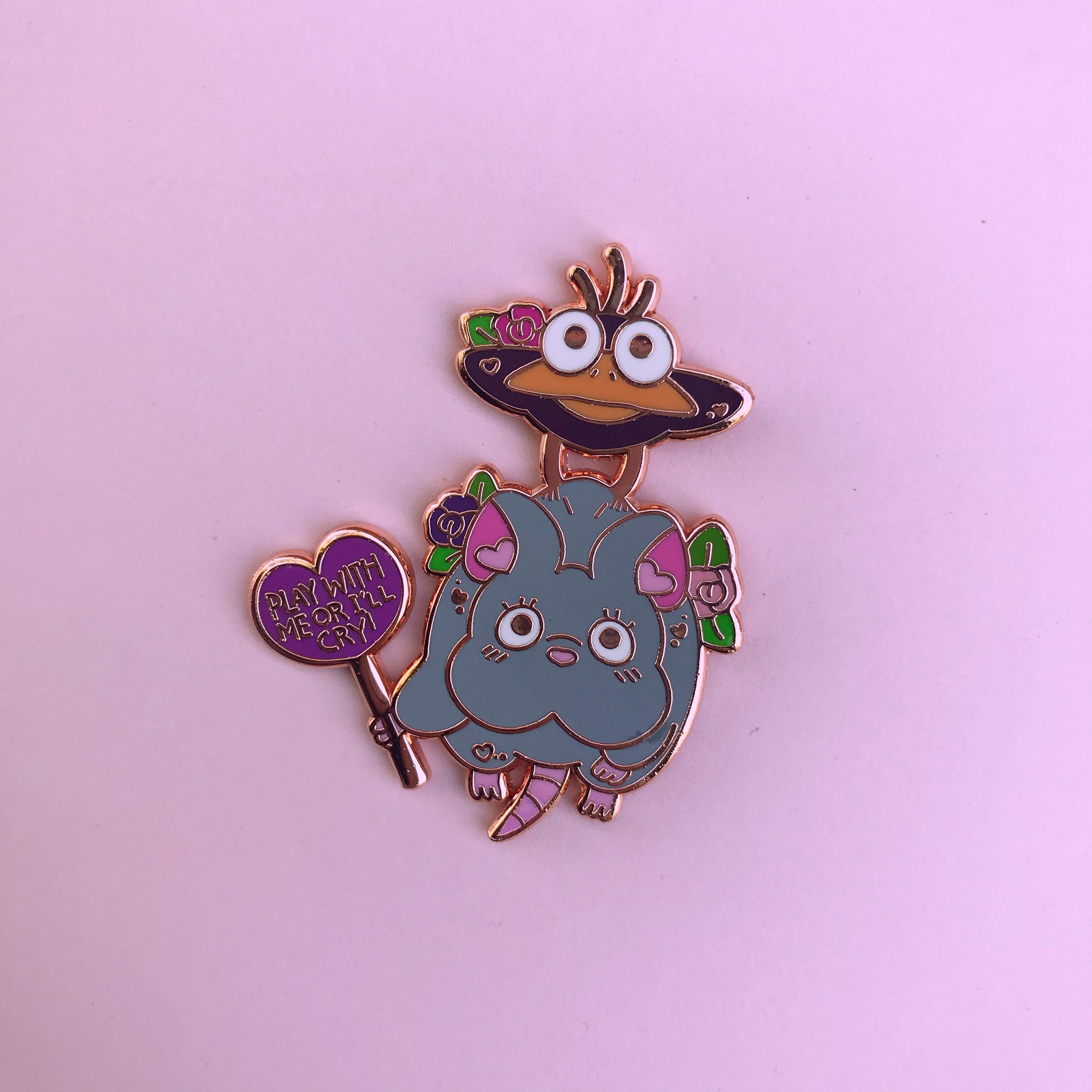 Spirited Away Play With Me or I’ll Cry! Bird and Mouse Pin